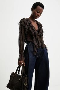 Блуза Answear.LAB, коричневый