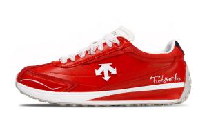 DESCENTE Кроссовки Cron Racer Red Arrow устойчивые к истиранию низкие повседневные Unisex белые красные