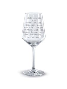 Бокал для красного вина с надписью о разводе и новом начале, с прозрачной крышкой Mr. & Mrs. Panda