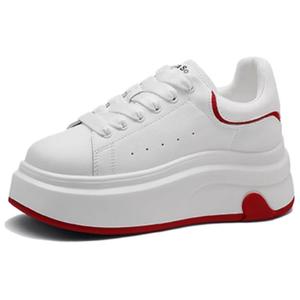 JESSICA SOPHIA Женские скейтерские кеды лоу топ бежево-красные (натуральная и искусственная кожа), цвет Beige Red (Cow Leather/Synthetic Leather)