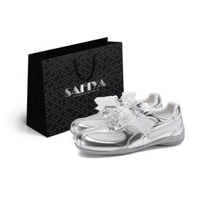 Износостойкие дышащие низкие повседневные туфли для женщин SAFIYA, Silver