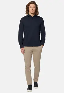 Эластичные хлопковые брюки Boggi Milano, цвет Topo