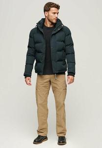 Куртка Superdry ПУФФЕР EVEREST С КАПЮШОНОМ, темно-синий, цвет nordic chrome navy