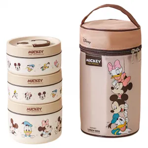 Ланчбокс mickey series cartoon, микроволновая безопасная портативная термоизолированная сумка для завтрака и обеда офисных работников Disney