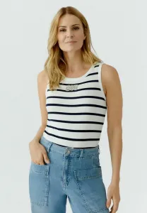 Майка Oui, Offwhite /Blue