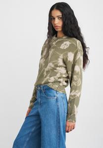 Джемпер Obey Clothing LEAVES CREW SWEATER, Olive /Olive