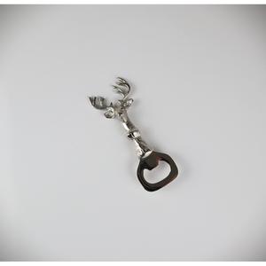 Открывалка для бутылок Олень, набор 2 шт., ШxД: 5x14 см Am Design, серебряный