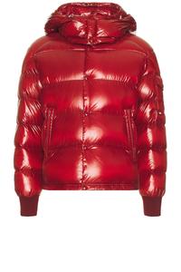 Бомбер с вышивкой Moncler, цвет Berry