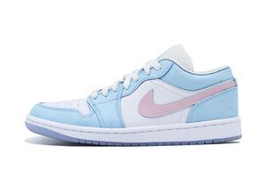 Jordan Женские синие баскетбольные кроссовки Air 1 низкие противоскользящие износостойкие винтажные