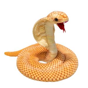 Плюшевая кукла Open Mouthed Glass Snake высотой 118см/160см Tak Bebe, золотой