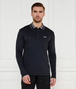 Поло Plisy 2 regular fit Boss Green, черный