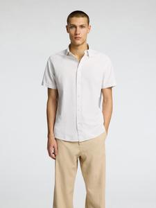 Рубашка на пуговицах классического кроя SELECTED, белый