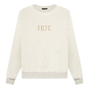 Fear of God Толстовка с круглым вырезом "Страх Божий наизнанку" цвета "кремовый меланж"