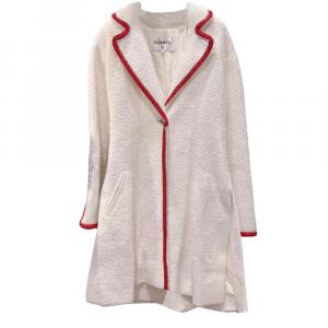 CHANEL Белое женское пальто, White