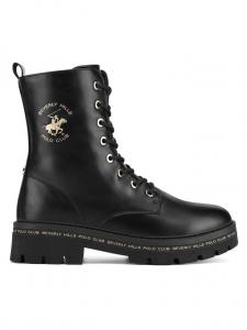 Ботильоны на плоской подошве Beverly Hills Polo Club, черный