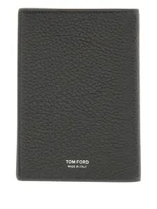 Фактурный держатель для карт Tom Ford, черный
