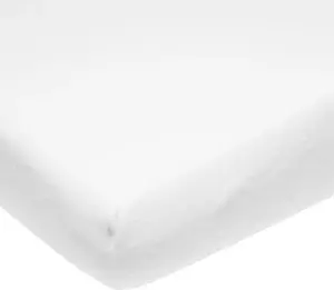 Простыня на резинке Meyco Molton - 40x80/90 см - белая | Детское постельное белье MEYCO