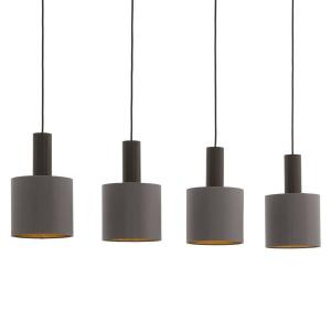 Подвесной светильник Eglo Concessa IV, лен/сталь - 4-световой