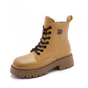 Ботинки Crew Martin 4 см Женские Желтый Верблюжий Ouumeis