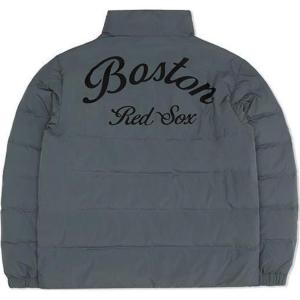 Пуховик унисекс серый Mlb