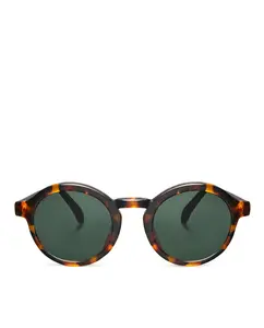 Унисекс солнцезащитные очки с коричневой ацетатной оправой и классической линзой Mr. Boho