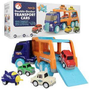 Большой автомобильный эвакуатор Грузовик + самолет 3 управляемых автомобиля U598 elektrostator