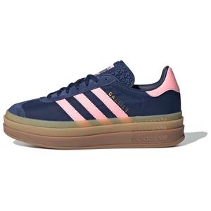 Кроссовки Adidas Gazelle Bold Dark Blue Pink Spark Women's, синий/розовый