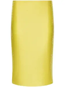 Юбка-карандаш с пайетками DOLCE & GABBANA, желтый