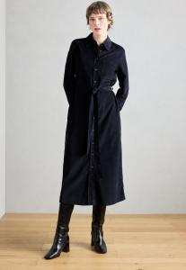 Платье Marc O'Polo DRESS MIDI LENGTH COLLAR BUTTON PLACKET LONGSLEEVES SOLID, Deep Night Blue/Dark Blue