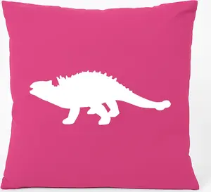 Подушка для дивана Huuraa Ankylosaurus Dinosaurus Gift 40x40 см с хлопковым наполнителем цвета фуксии, сувенир Ankylosaurus Hellweg Druckerei