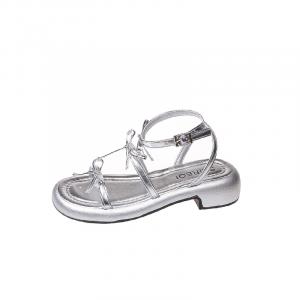 Женские сандалии на одной застежке TAFN, серебро