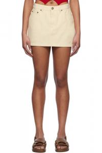 Мини-юбка Off-White Mini-Jupe Denim A.P.C.