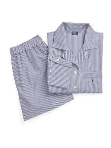 Пижама Polo Ralph Lauren Crop & Boxer Set, синий