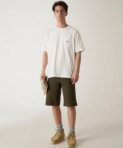 Футболка с коротким рукавом, с вышитым логотипом и нагрудным карманом Eddie Bauer, розовый