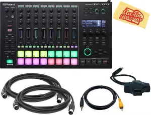 Roland MC-707 Groovebox с кабелями