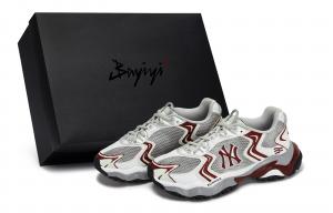 MLB Кроссовки New York Yankees Chunky унисекс, низкие, серые/белые/красные