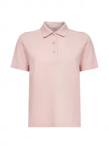 Поло с вышитым логотипом Burberry, розовый