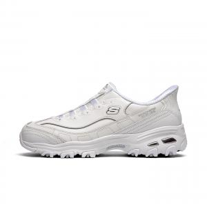 Skechers D'lites нескользящие мид-топ массивные кроссовки women's белый silver