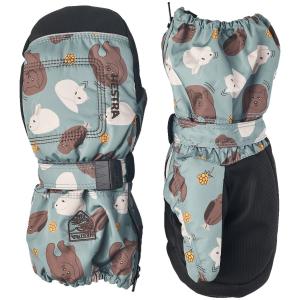Рукавицы Hestra Baby Zip Long, цвет Sea Blue Print