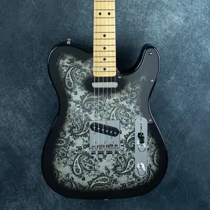 Fender Сделано в Японии Лимитированная серия Tele Maple Black Paisley JD25017732