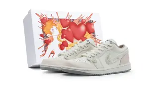 Jordan Air 1 Sweetheart Princess низкие кеды Vintage баскетбольные кроссовки женские milk white