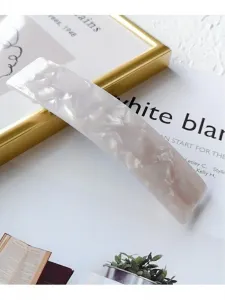 Заколки для волос из ацетата с рисунком под черепаховую кость, 10 цветов Florist, цвет Mottled Pearl White