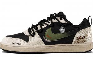 Nike Мужские низкие скейтборд-кепы Court Borough, зелено-серый