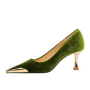 Dunnu Стройные каблуки на высоком каблуке женские зеленые 7,5 см, цвет Green 7.5CM