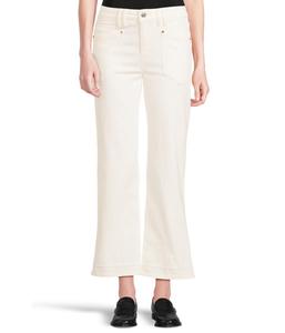 Джинсы Paige Leenah Ankle Western Front Pockets in Tonal Ecru w/ Fnshed Undne Hem, цвет Tonal Ecru W/ Fnshed Undne Hem