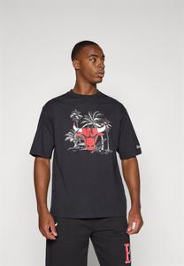 Футболка с принтом NBA CHICAGO BULLS PALM TREE TEE - Club wear New Era, черный