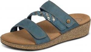 Женские ортопедические кожаные сандалии Carrie Orthofeet, синий