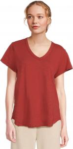 Футболка Mod-o-doc V-neck Short Sleeve Tee With Curved Hem, Spiced Cider