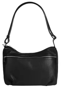 Шоппер Samantha Look, натуральная кожа, производство Италия, черный