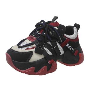 Низкие массивные кроссовки женские LIANGHUO, черный красный